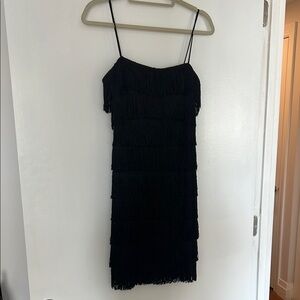 Black Fringe Dress